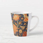 William Morris Cray Floral Art Nouveau Pattern Latte Mok (Rechts)