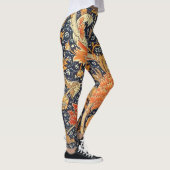 William Morris Cray Floral Art Nouveau Pattern Leggings (Rechts)