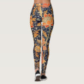 William Morris Cray Floral Art Nouveau Pattern Leggings (Achterkant)