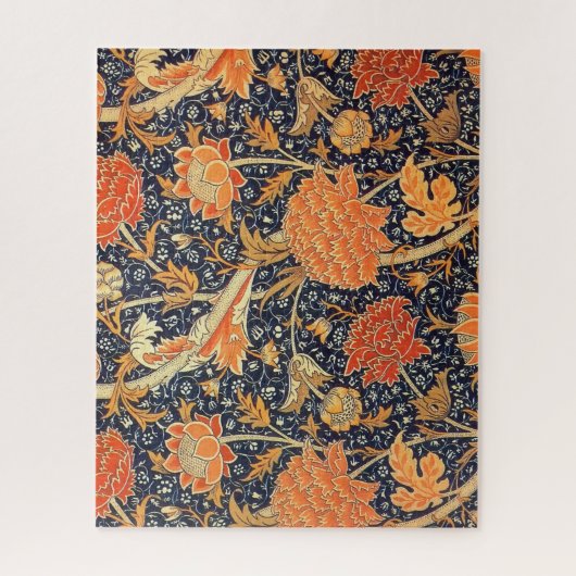 William Morris Cray Floral Art Nouveau Pattern Legpuzzel (Verticaal)
