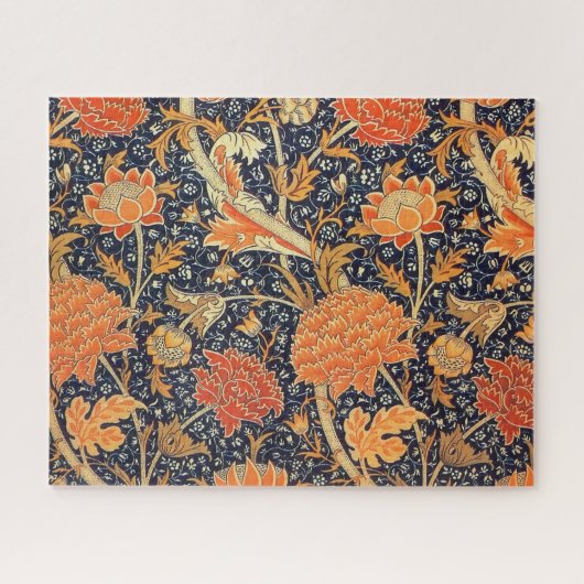 William Morris Cray Floral Art Nouveau Pattern Legpuzzel (Horizontaal)