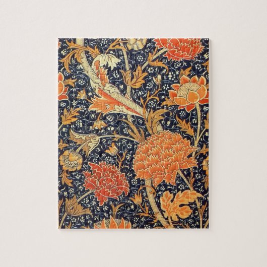 William Morris Cray Floral Art Nouveau Pattern Legpuzzel (Verticaal)