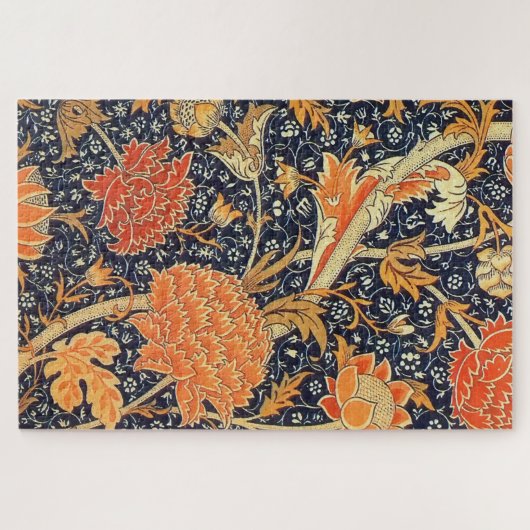 William Morris Cray Floral Art Nouveau Pattern Legpuzzel (Horizontaal)