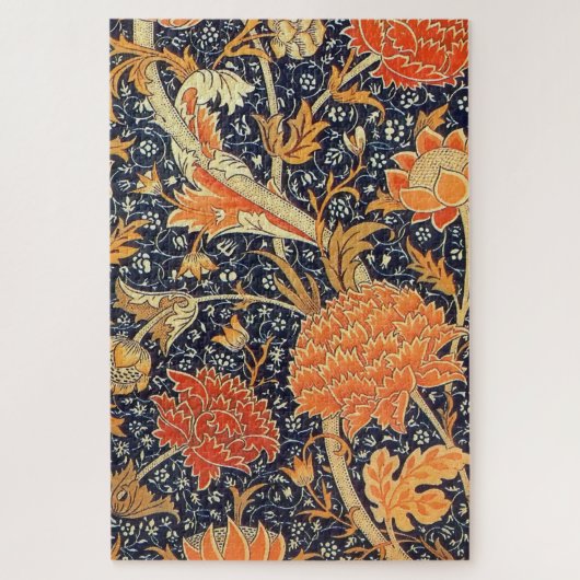 William Morris Cray Floral Art Nouveau Pattern Legpuzzel (Verticaal)