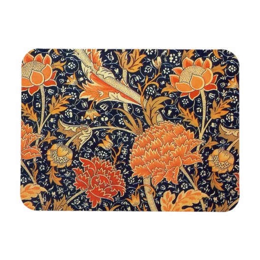 William Morris Cray Floral Art Nouveau Pattern Magneet (Horizontaal)