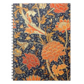 William Morris Cray Floral Art Nouveau Pattern Notitieboek (Voorkant)