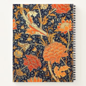 William Morris Cray Floral Art Nouveau Pattern Notitieboek (Achterkant)