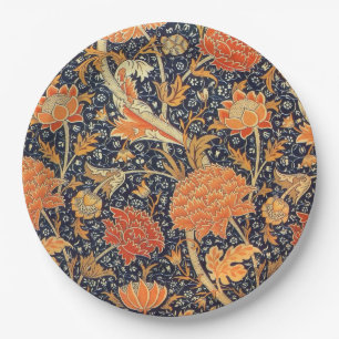 William Morris Cray Floral Art Nouveau Pattern Papieren Bordje