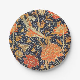 William Morris Cray Floral Art Nouveau Pattern Papieren Bordje