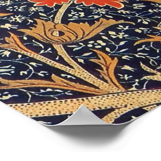 William Morris Cray Floral Art Nouveau Pattern Poster (Hoek)