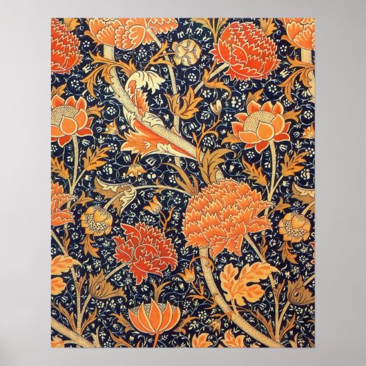 William Morris Cray Floral Art Nouveau Pattern Poster (Voorkant)