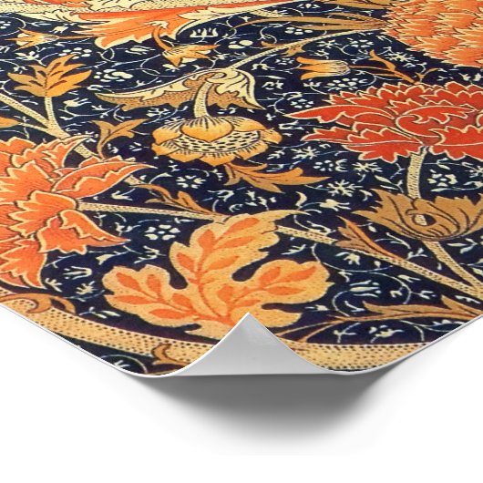 William Morris Cray Floral Art Nouveau Pattern Poster (Hoek)