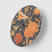 William Morris Cray Floral Art Nouveau Pattern Ronde Klok (Hoek)