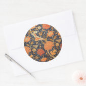 William Morris Cray Floral Art Nouveau Pattern Ronde Sticker (Envelop)