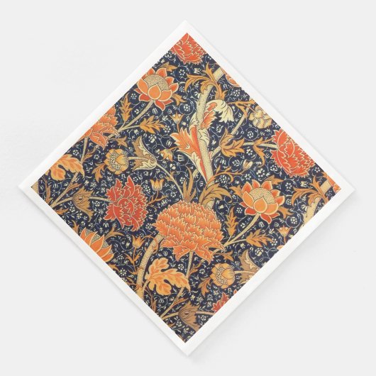 William Morris Cray Floral Art Nouveau Pattern Servetten (Hoek)