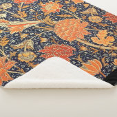 William Morris Cray Floral Art Nouveau Pattern Sherpa Deken (3/4)