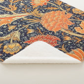William Morris Cray Floral Art Nouveau Pattern Sherpa Deken (3/4)