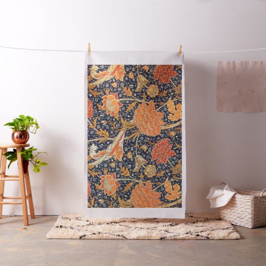 William Morris Cray Floral Art Nouveau Pattern Stof (Voorbeeld)