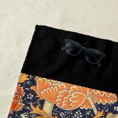 William Morris Cray Floral Art Nouveau Pattern Strandlaken (In situ)