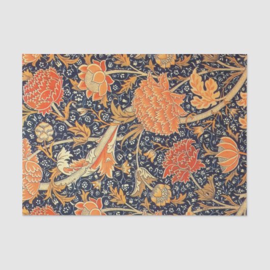 William Morris Cray Floral Art Nouveau Pattern Tissuepapier (Voorkant)