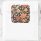 William Morris Cray Floral Art Nouveau Pattern Vierkante Sticker (Tas)