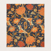 William Morris Cray Floral Art Nouveau Pattern Visitekaartje (Buitenkant ongevouwen)