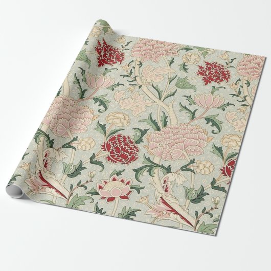 William Morris Cray Floral Cadeaupapier (Uitgerold)