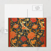 William Morris, Cray, kleurrijk  patroon Briefkaart (Voorkant / Achterkant)