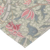 William Morris Cray  Roze Groene Bloemen Medium Tafelloper (Hoek)