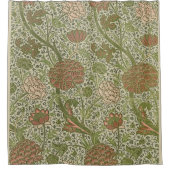 William Morris Cray Sage Bloem Bloemstuk Botanisch Douchegordijn (Voorkant)