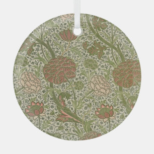William Morris Cray Sage Bloem Bloemstuk Botanisch Glas Ornament