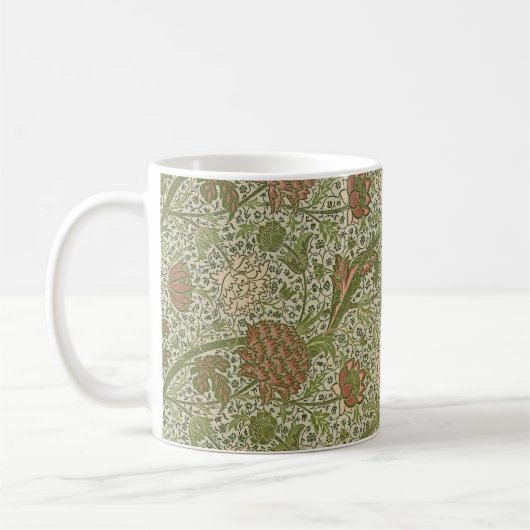William Morris Cray Sage Bloem Bloemstuk Botanisch Koffiemok (Links)