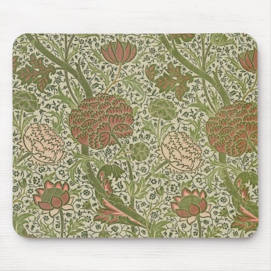 William Morris Cray Sage Bloem Bloemstuk Botanisch Muismat (Voorkant)