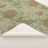 William Morris Cray Sage Bloem Bloemstuk Botanisch Sherpa Deken (3/4)