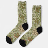 William Morris Cray Sage Bloem Bloemstuk Botanisch Sokken (Links)
