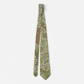 William Morris Cray Sage Bloem Bloemstuk Botanisch Stropdas (Achterkant)