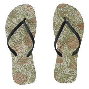 William Morris Cray Sage Bloem Bloemstuk Botanisch Teenslippers