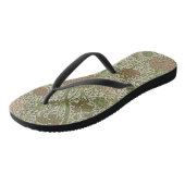 William Morris Cray Sage Bloem Bloemstuk Botanisch Teenslippers (Schuin)