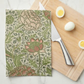 William Morris Cray Sage Bloem Bloemstuk Botanisch Theedoek (Quarter Fold)