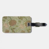 William Morris Cray Sage Bloemen Plantaardige Bagagelabel (Achterkant horizontaal)