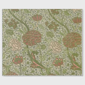 William Morris Cray Sage Bloemen Plantaardige Cadeaupapier (Vlak)