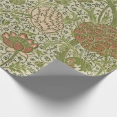 William Morris Cray Sage Bloemen Plantaardige Cadeaupapier (Hoek)