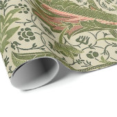William Morris Cray Sage Bloemen Plantaardige Cadeaupapier (Rol Hoek)