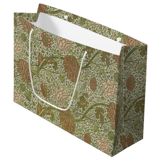 William Morris Cray Sage Bloemen Plantaardige Groot Cadeauzakje (Voorkant Gekanteld)