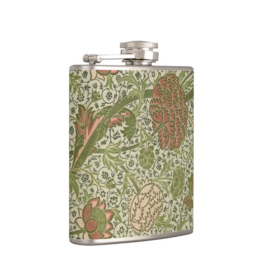 William Morris Cray Sage Bloemen Plantaardige Heupfles (Rechts)