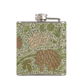 William Morris Cray Sage Bloemen Plantaardige Heupfles (Achterkant)