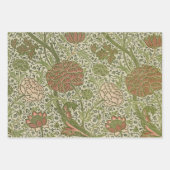 William Morris Cray Sage Bloemen Plantaardige Inpakpapier Vel (Voorkant)