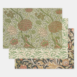 William Morris Cray Sage Bloemen Plantaardige Inpakpapier Vel
