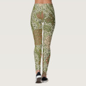 William Morris Cray Sage Bloemen Plantaardige Leggings (Achterkant)