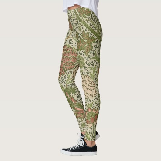 William Morris Cray Sage Bloemen Plantaardige Leggings (Links)